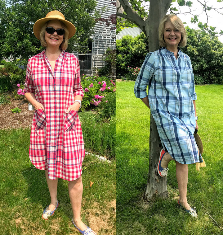 Made by a Fabricista: Plaid Summer Shirtdresses