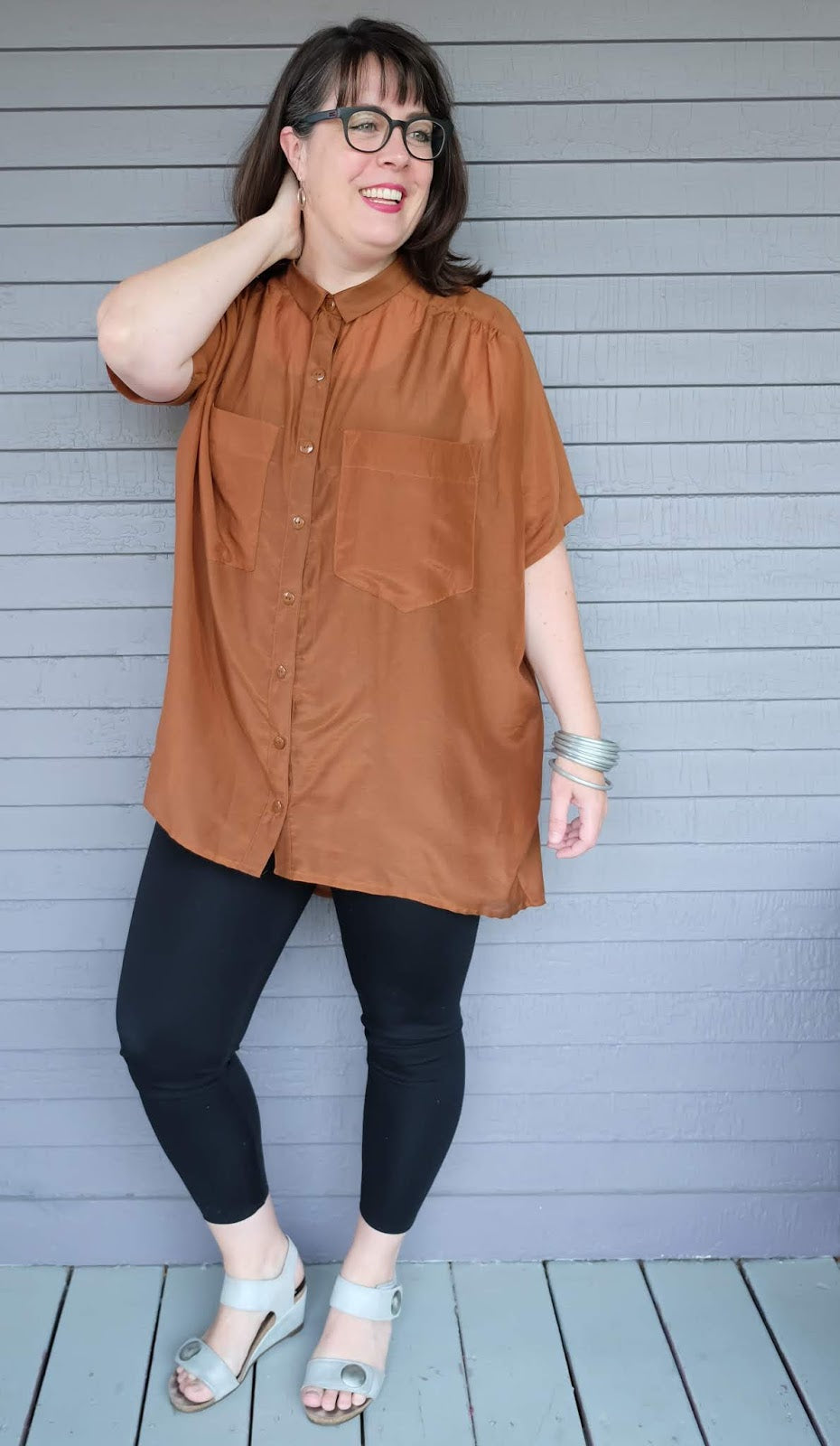 Made by a Fabricista: Silk Cotton Voile Perkins Shirt