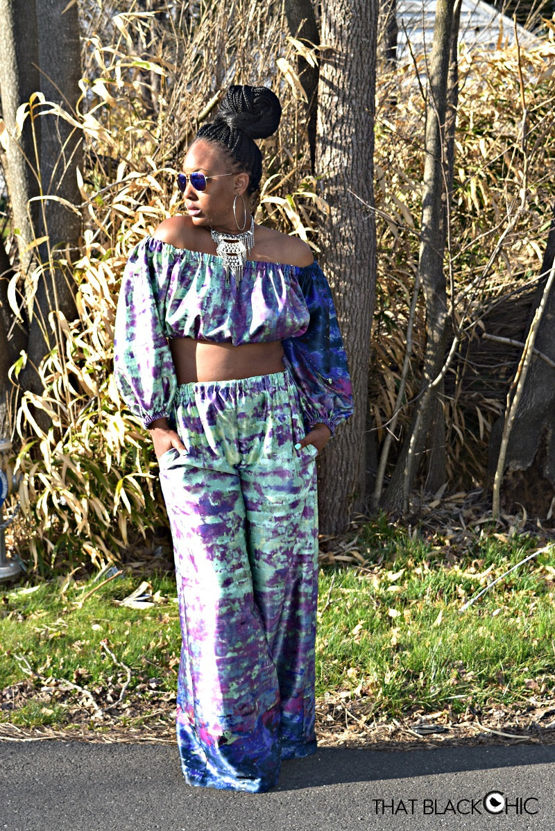 Made by a Fabricista: 2 Hour Cold Shoulder & Palazzo Set