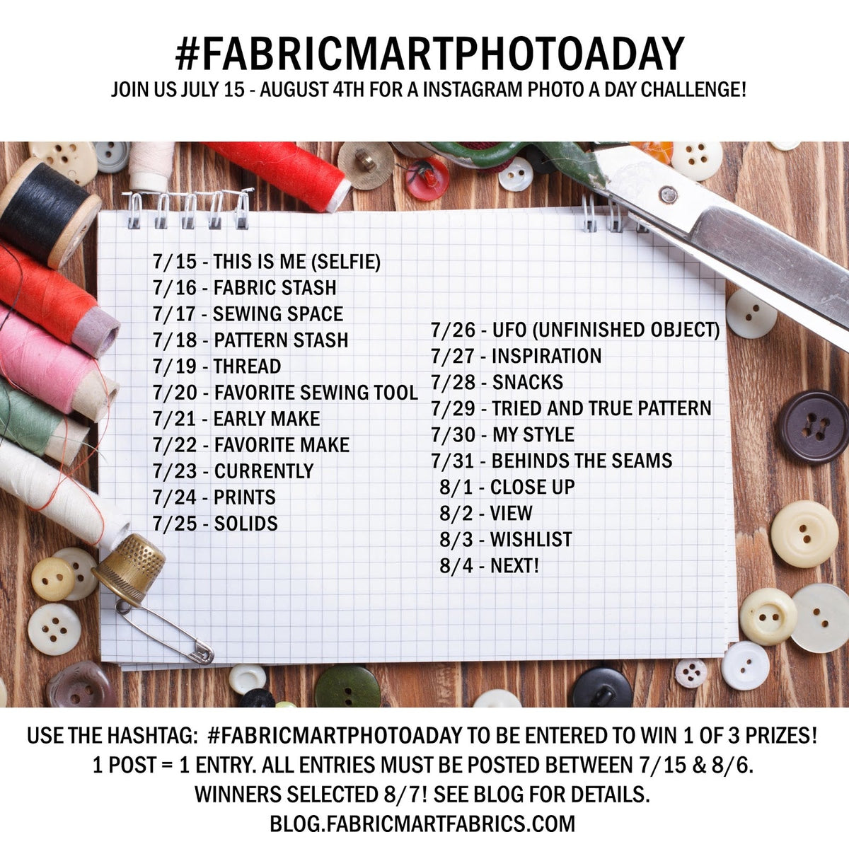 Instagram Summer Photo-A-Day Challenge