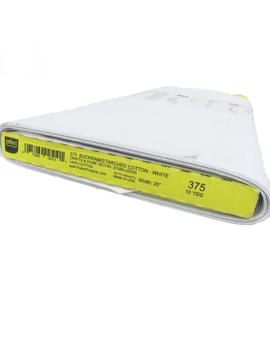 White 100% Cotton Sew-In Buckram - Pellon - 20W