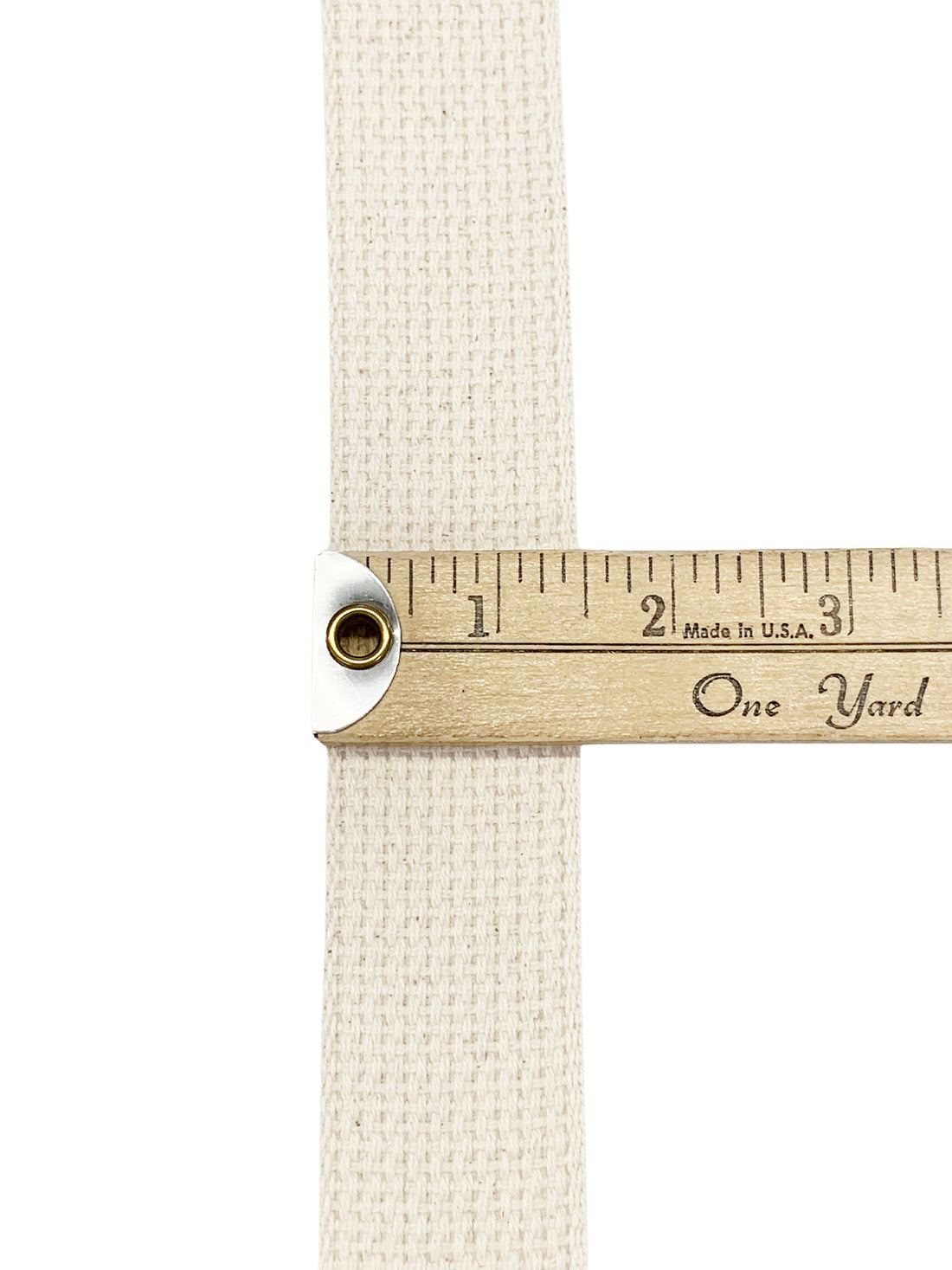 1 1/2" Wide Natural 100% Cotton Webbing