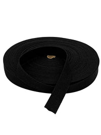 1 1/2" Wide Black 100% Cotton Webbing