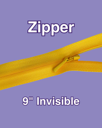 9" Invisible Zipper