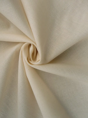 Natural Cotton Muslin Fabric 45W