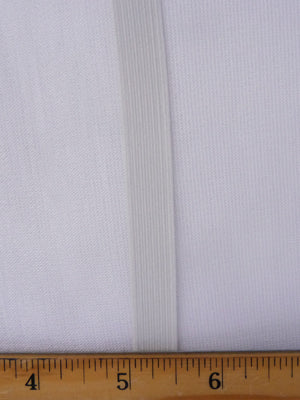 1/2" Wide White Elastic
