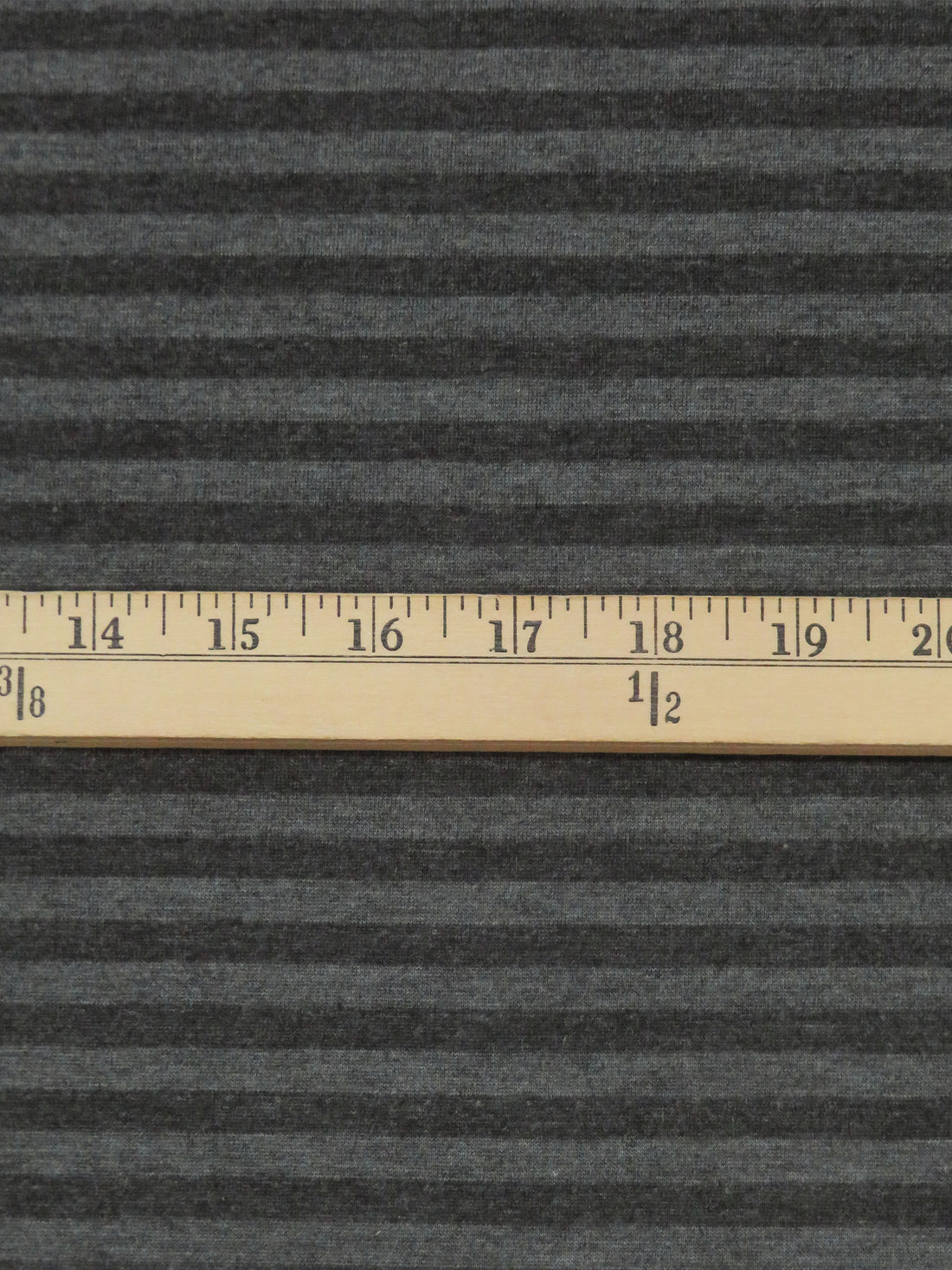 Iron Gray/Corporate Gray/Pale Cloud Gray Polyester/Lycra Horizontal Stripe Double-Faced Knit 52W