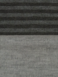 Iron Gray/Corporate Gray/Pale Cloud Gray Polyester/Lycra Horizontal Stripe Double-Faced Knit 52W