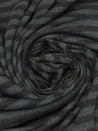 Iron Gray/Corporate Gray/Pale Cloud Gray Polyester/Lycra Horizontal Stripe Double-Faced Knit 52W