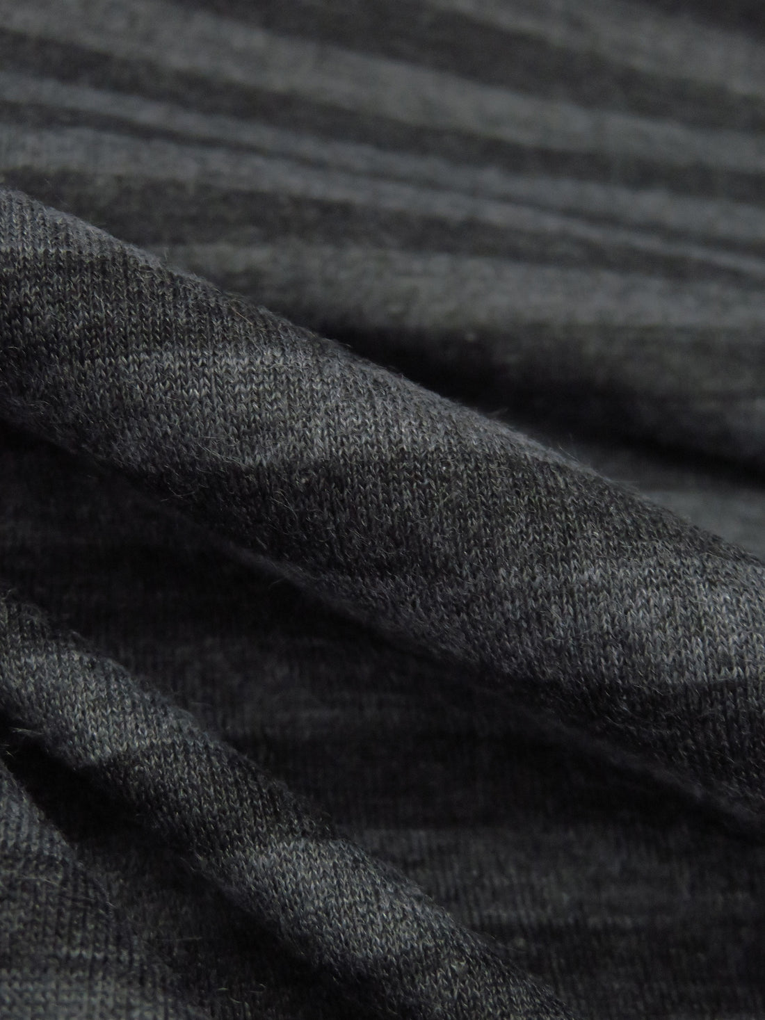 Iron Gray/Corporate Gray/Pale Cloud Gray Polyester/Lycra Horizontal Stripe Double-Faced Knit 52W