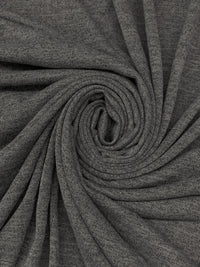 Iron Ore Gray Polyester/Lycra Heathered Sweater Knit 54W