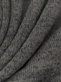 Iron Ore Gray Polyester/Lycra Heathered Sweater Knit 54W
