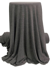 Iron Ore Gray Polyester/Lycra Heathered Sweater Knit 54W