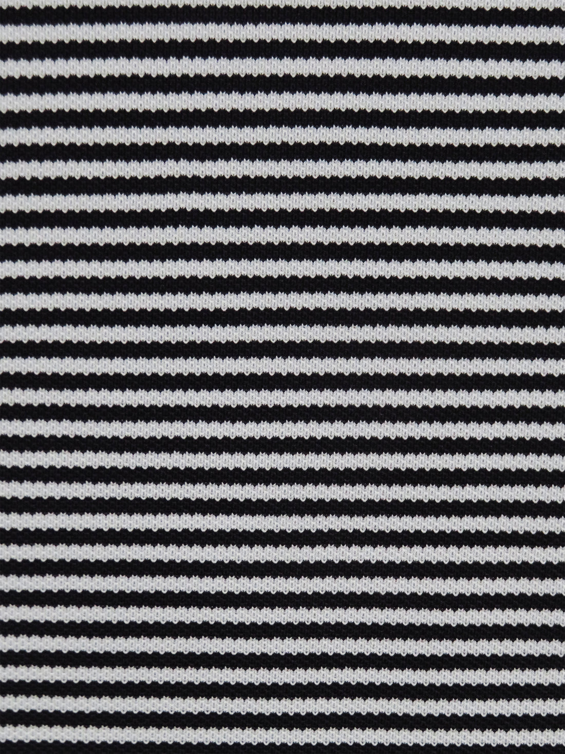 Pale Platinum Gray/Black Polyester/Lycra Horizontal Stripe Yarn-Dyed Pique Knit 54W