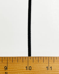 1/8" Wide - Black Braided Elastic