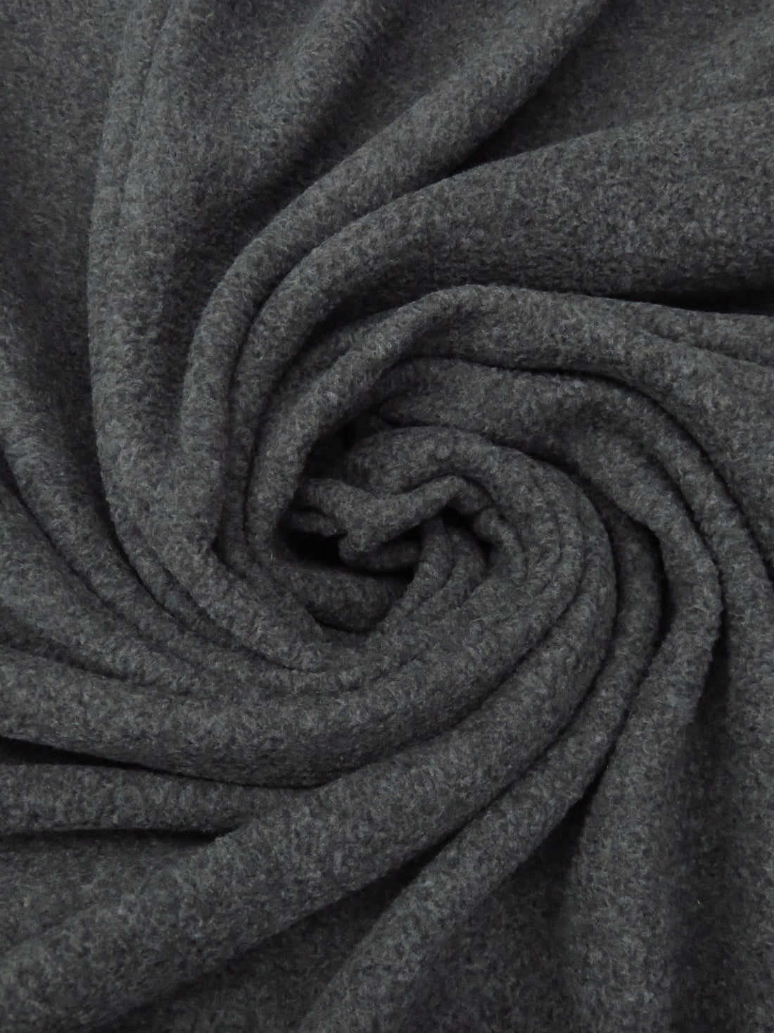 Iron Gray 100% Polyester Plush Fleece 56W
