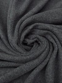 Iron Gray 100% Polyester Plush Fleece 56W