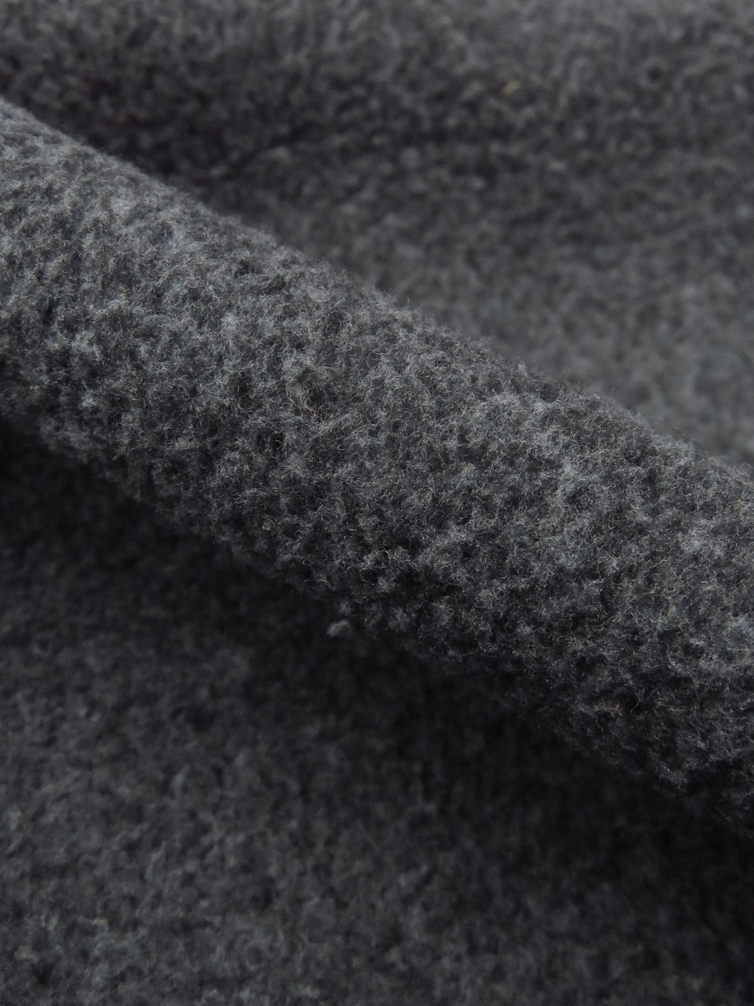 Iron Gray 100% Polyester Plush Fleece 56W