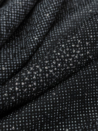 Slate Gray/Black/Silver Polyester/Lycra Sparkle Dot Sheer Knit 56W