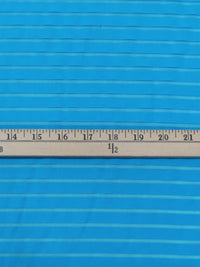 Cerulean Rayon/Nylon Horizontal Stripe Burnout Organza 56W