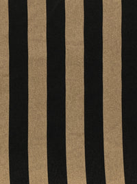 Dark Tan/Black 100% Polyester Vertical Stripe Crepe de Chine 56W