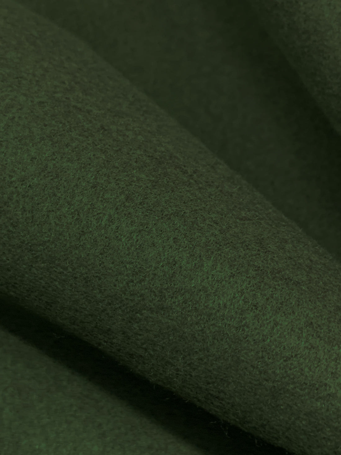 Rifle Green 100% Polyester Plush Coating - Imported From Japan By Robert Kaufman - 56W