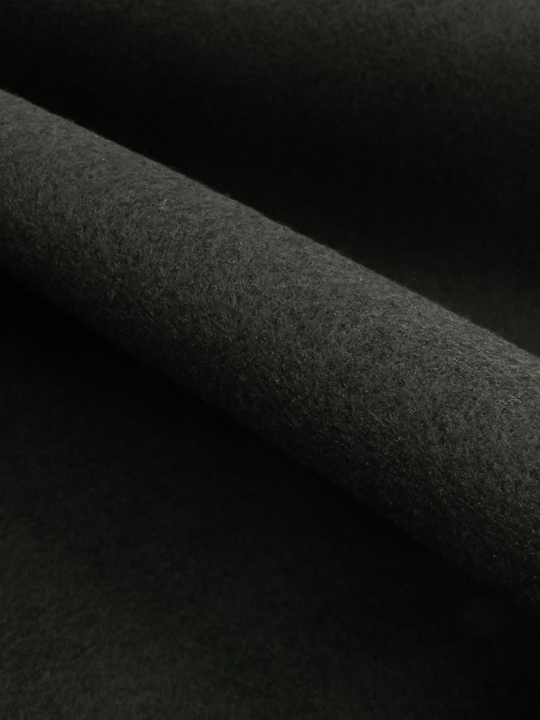 Cauldron Black 100% Polyester Plush Coating - Imported From Japan By Robert Kaufman - 58W