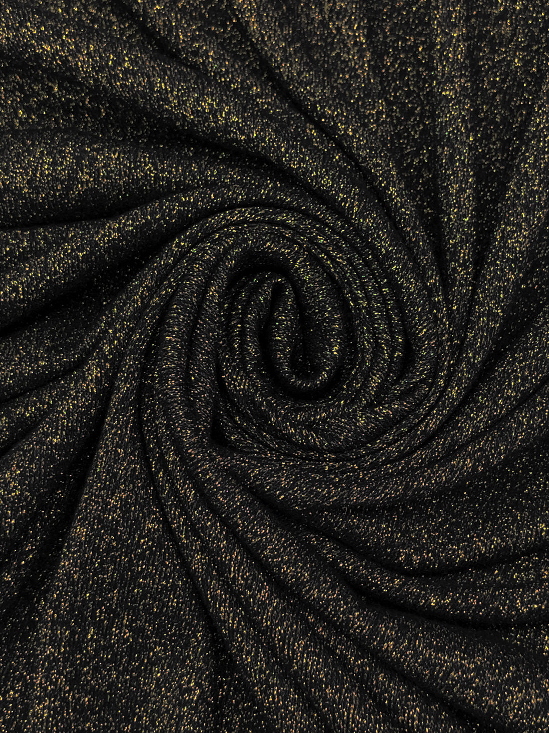 Black/Gold Rayon/Polyester/Nylon/Spandex Sparkle Sweater Knit - Michael Stars - 54W