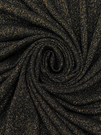 Black/Gold Rayon/Polyester/Nylon/Spandex Sparkle Sweater Knit - Michael Stars - 54W