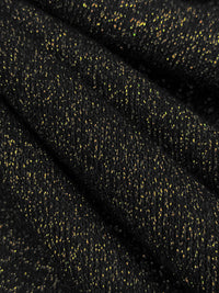 Black/Gold Rayon/Polyester/Nylon/Spandex Sparkle Sweater Knit - Michael Stars - 54W