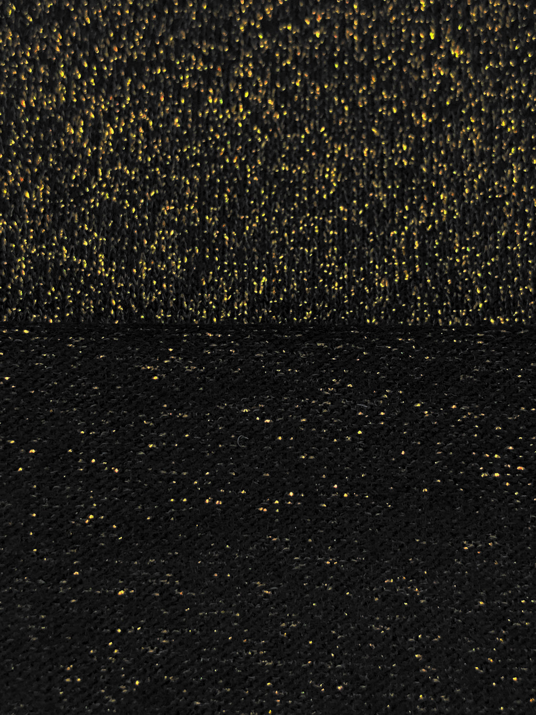 Black/Gold Rayon/Polyester/Nylon/Spandex Sparkle Sweater Knit - Michael Stars - 54W