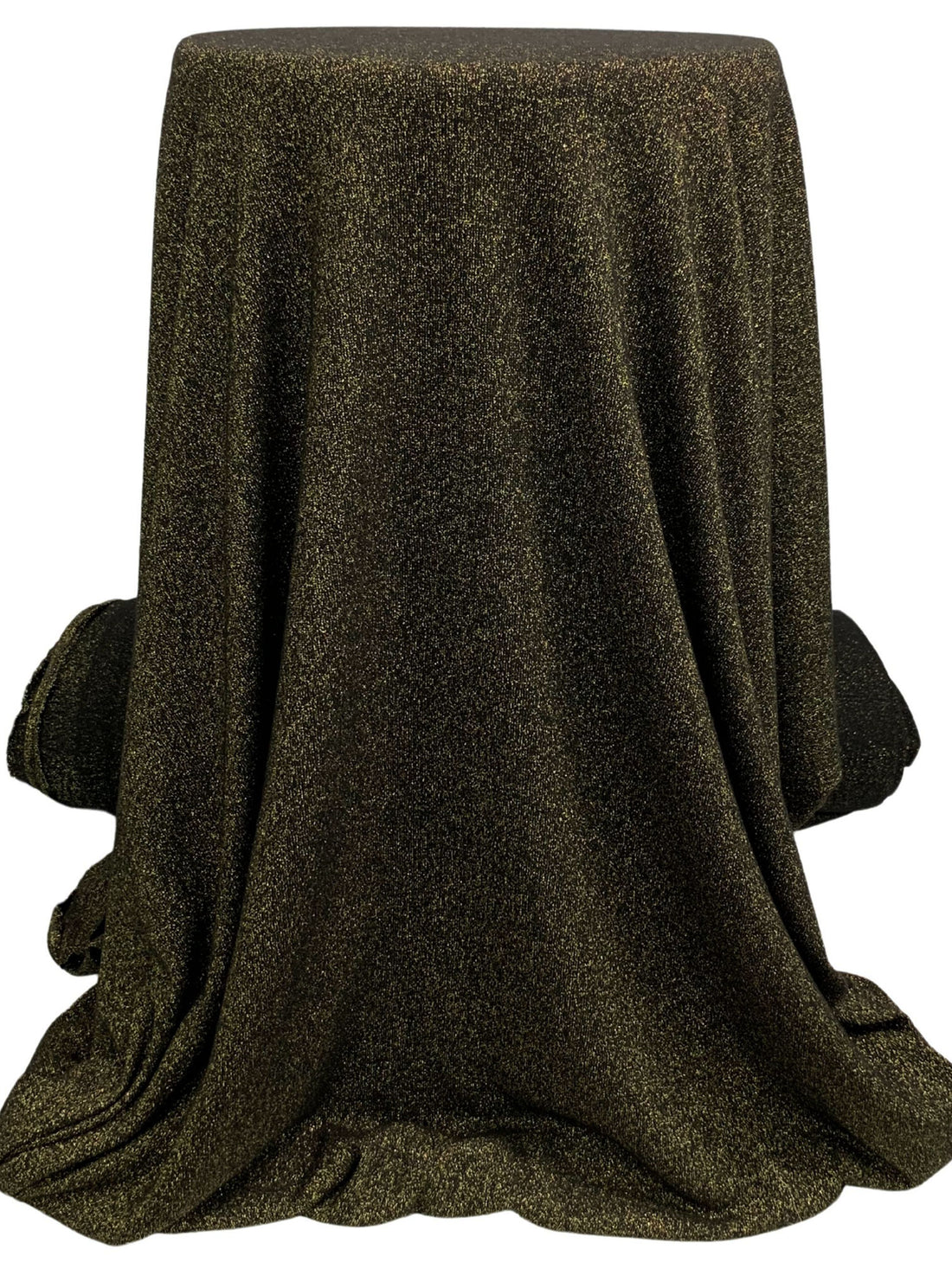 Black/Gold Rayon/Polyester/Nylon/Spandex Sparkle Sweater Knit - Michael Stars - 54W