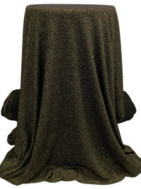 Black/Gold Rayon/Polyester/Nylon/Spandex Sparkle Sweater Knit - Michael Stars - 54W