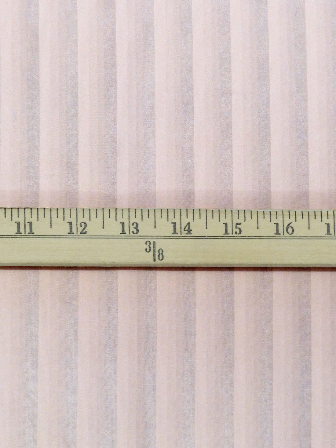 Pale Ballet Pink 100% Polyester Vertical Shadow Stripe Chiffon 58W