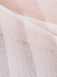 Pale Ballet Pink 100% Polyester Vertical Shadow Stripe Chiffon 58W