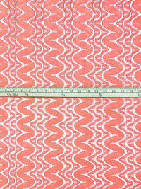 Dark Salmon Pink 100% Polyester Novelty Lace 56W