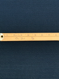 Deep Arctic Blue Polyester/Lycra Vertical Stripe Sheer Crepe Knit 58W