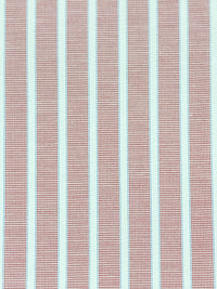 White/Garnet/Pale Cerulean Cotton/Polyester Vertical Fine Oxford Stripe Shirting 60W