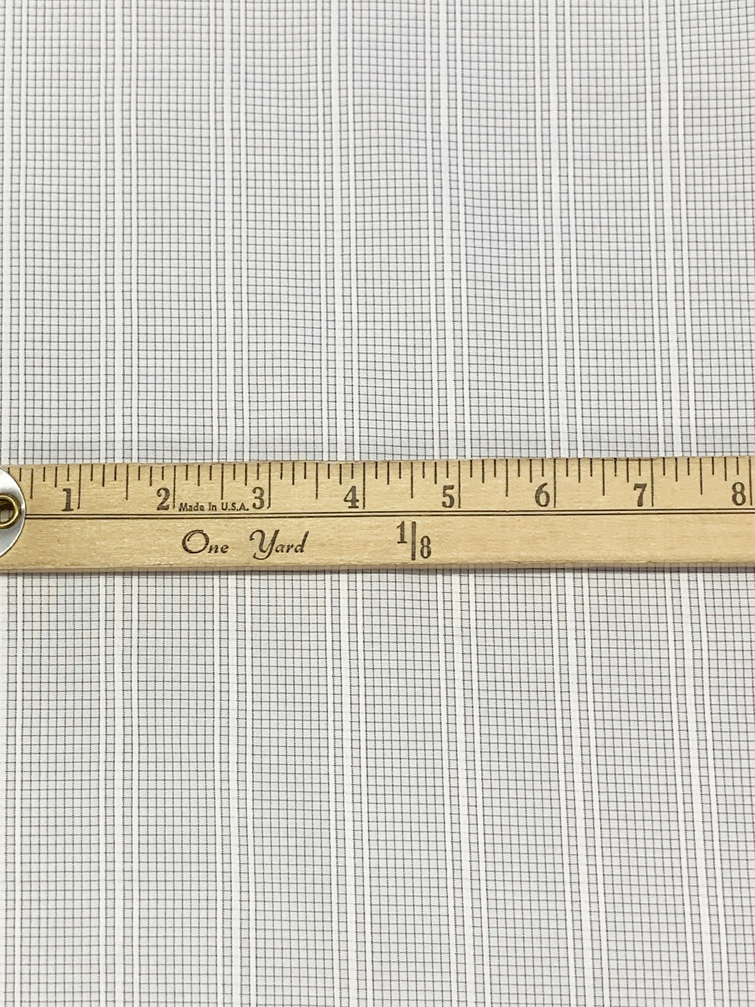 White/Dark Orchid Cotton/Polyester Mini Windowpane Plaid Vertical Stripe Shirting 58W