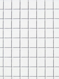 White/Black Cotton/Polyester Novelty Weave Windowpane Shirting 58W