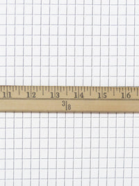 White/Black Cotton/Polyester Novelty Weave Windowpane Shirting 58W