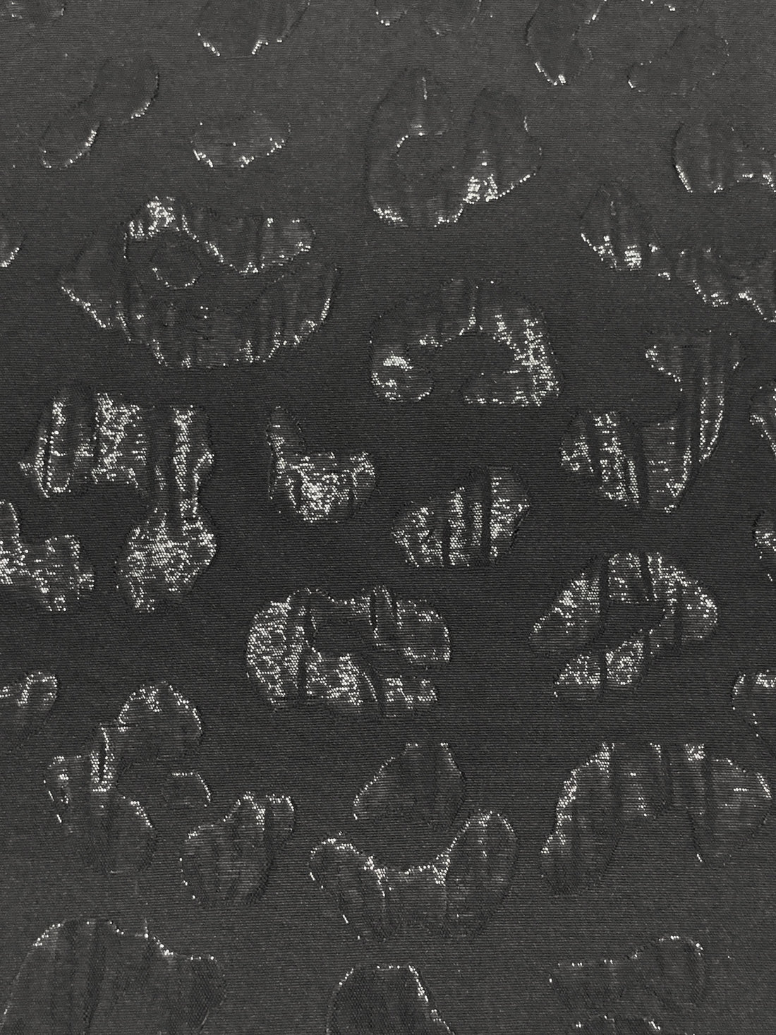 Muted Black 100% Polyester Animal Jacquard 60W