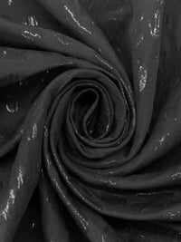 Muted Black 100% Polyester Animal Jacquard 60W