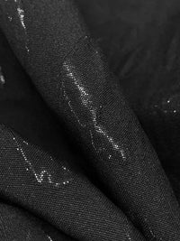 Muted Black 100% Polyester Animal Jacquard 60W