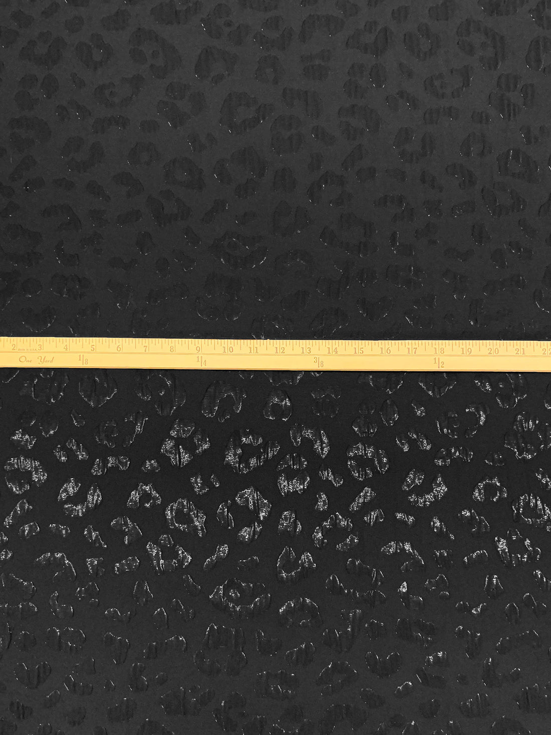 Muted Black 100% Polyester Animal Jacquard 60W