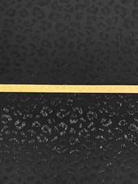 Muted Black 100% Polyester Animal Jacquard 60W