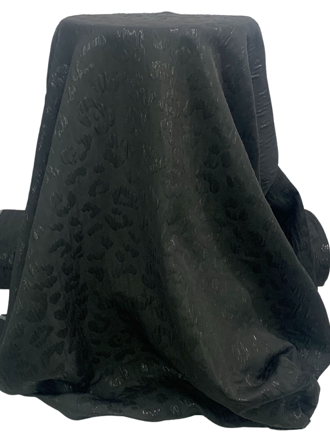 Muted Black 100% Polyester Animal Jacquard 60W