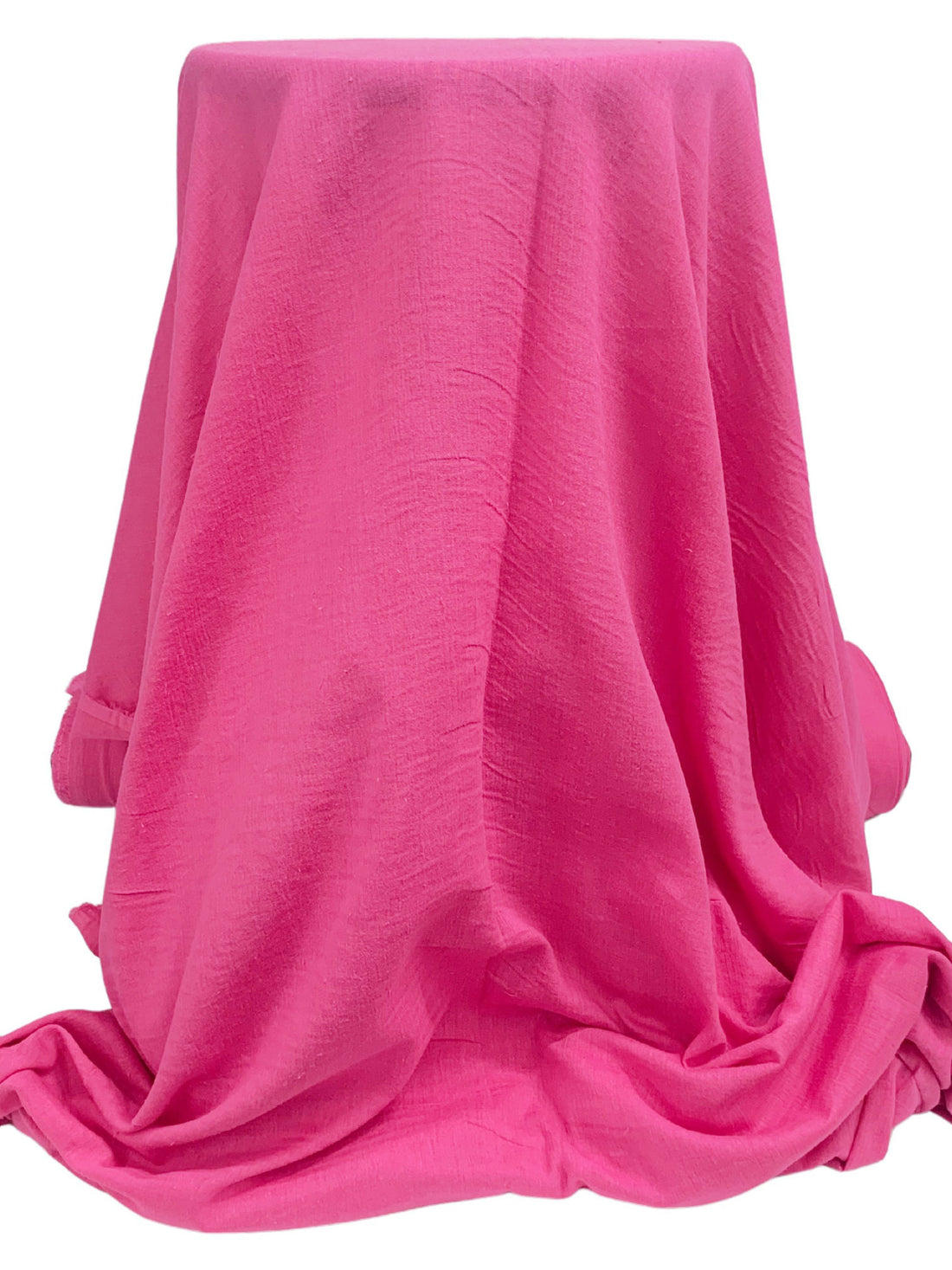 Brilliant Rose Pink 100% Cotton Gauze 52W