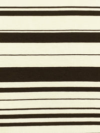 Dark Brown/Alabaster Rayon/Lycra Horizontal Stripe Jersey Knit 58W