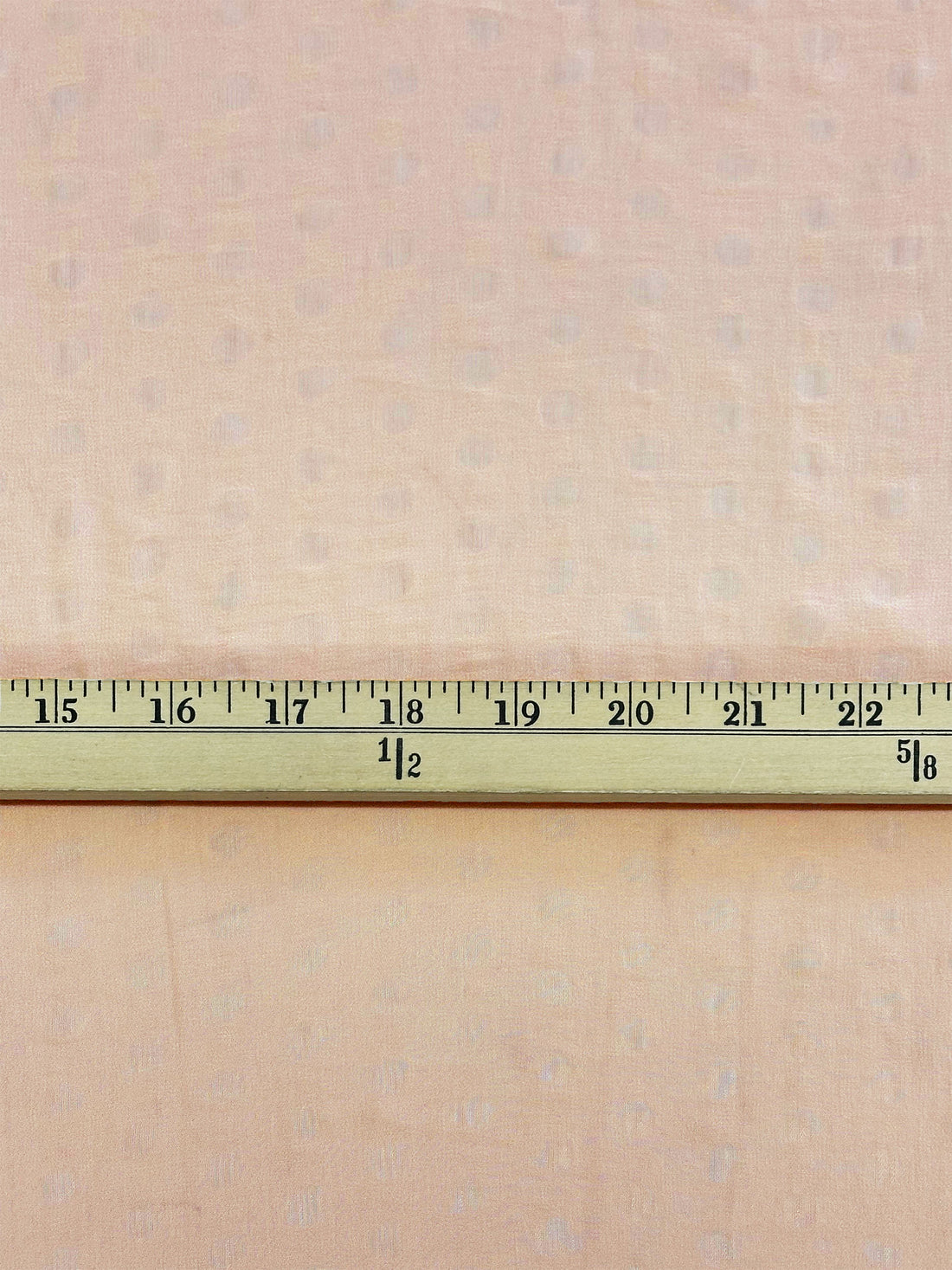 Apricot 100% Polyester Jacquard Dot Crepe Chiffon 58W